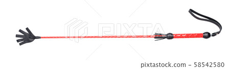 Leather black and red whip for sex games. Leather black and red whip for sex games. 58542580