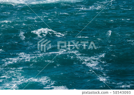 Sea water splash background, blue marble texture 58543093