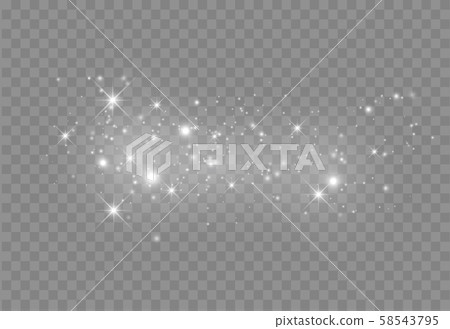 Glowing light. Magic christmas decoration 58543795