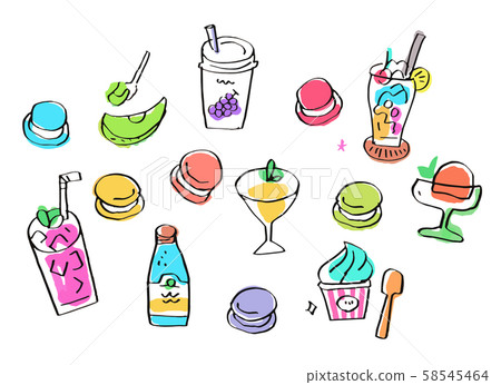 Various dessert set 58545464