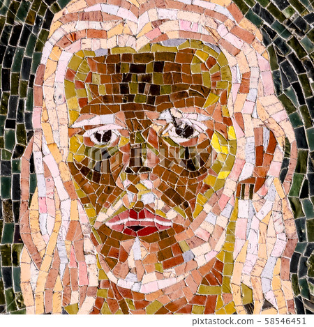 Mosaic portrait of Jesus Christ 58546451