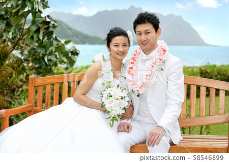 海外度假村婚禮新娘新郎新娘新郎 58546899