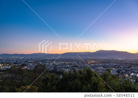 《長野縣》松本市黃昏 58548511