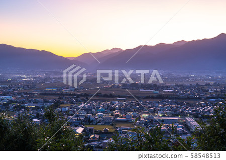 《Nagano Prefecture》Dusk of Matsumoto City 《Nagano Prefecture》Dusk of Matsumoto City 58548513