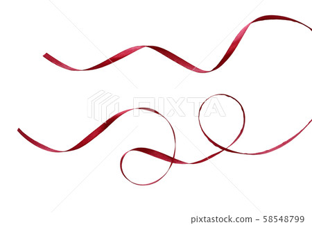 Set of red silk ribbons Set of red silk ribbons 58548799