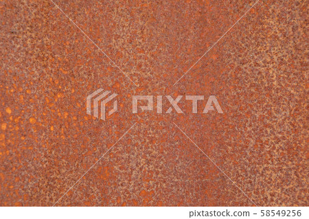 Close-up of metal surface of rubiginous color Close-up of metal surface of rubiginous color 58549256