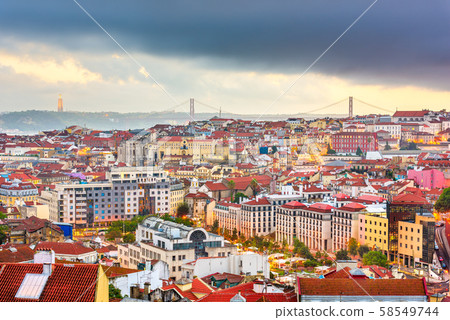 Lisbon, Portugal skyline 58549744