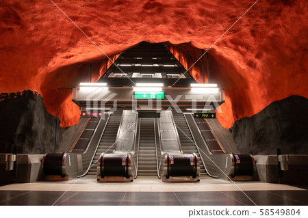 Solna Centrum famous metro station 58549804