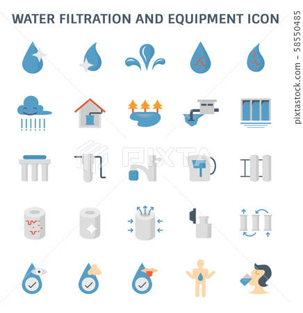 water filtration icon 58550485