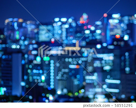 Naksan Park Seoul downtown night view Naksan Park Seoul downtown night view 58551291