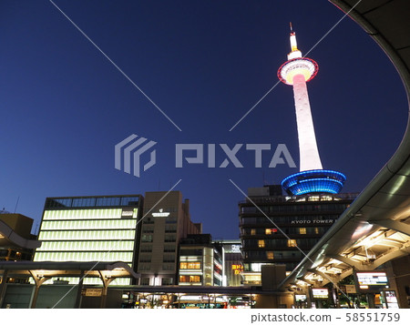 京都塔白色點亮 58551759