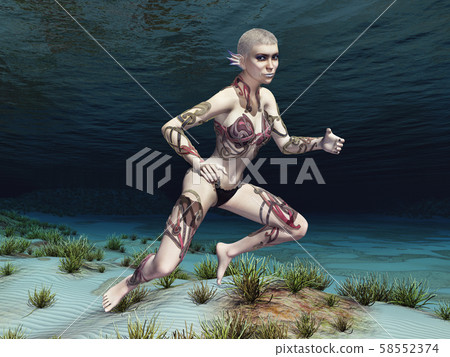 Greek sea nymph Greek sea nymph 58552374
