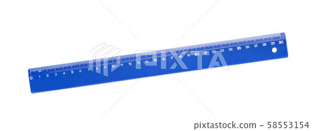Ruler isolated on white 58553154