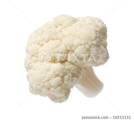 Fresh cauliflower isolated on white 58553332