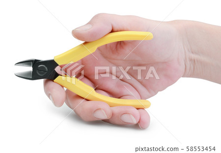 Side cutters isolated on white background 58553454