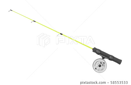 Fishing rod isolated on white Fishing rod isolated on white 58553533