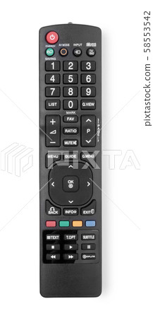 TV remote control isolated on white TV remote control isolated on white 58553542