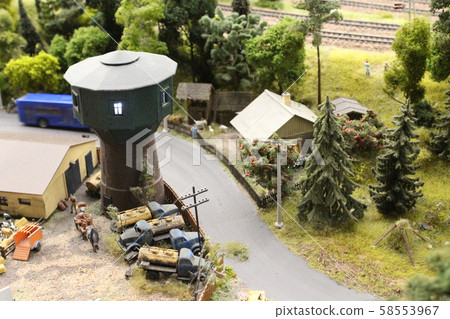 Toy city in a small size, very beautiful 58553967