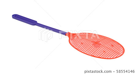 Fly swatter isolated on white Fly swatter isolated on white 58554146