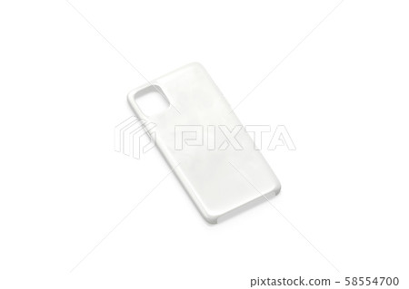 Blank white phone case mock up, side view 58554700