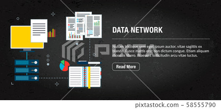 Data network concept banner for internet. Data network concept banner for internet. 58555790