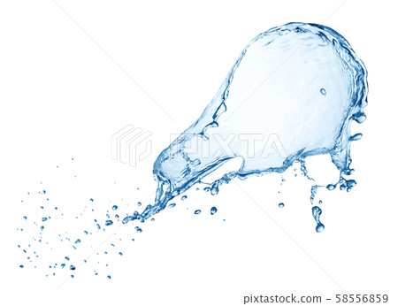 Blue water splash Blue water splash 58556859