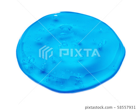 Cream gel transparent cosmetic sample texture with bubbles isolated on white background. Cosmetic Cream gel transparent cosmetic sample texture with bubbles isolated on white background. Cosmetic 58557931