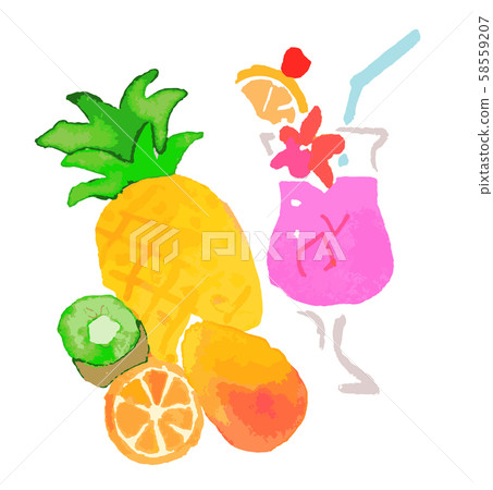 Tropical fruits & drinks Tropical fruits & drinks 58559207