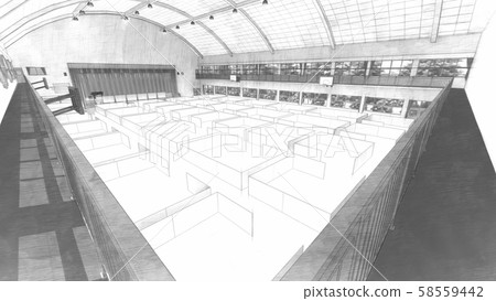 體育館避難所洪水災害CG圖46 58559442