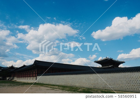 Korean traditional palace Gyeongbok Palace 58560951