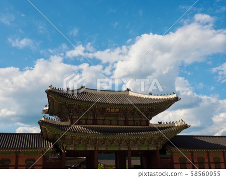 Korean traditional palace Gyeongbok Palace 58560955