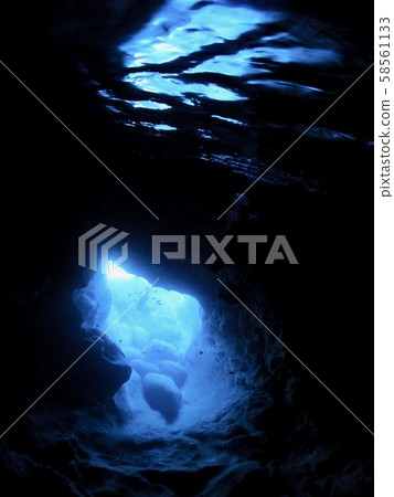 Underwater cave @ Miyakojima Underwater cave @ Miyakojima 58561133