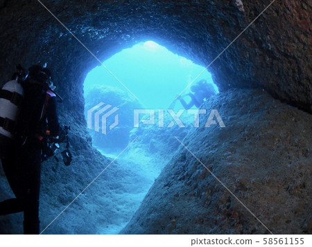 Underwater cave @ Miyakojima 58561155
