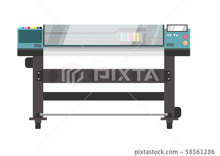 Retro vintage Printer plotter Retro vintage Printer plotter 58561286