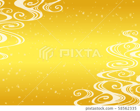 Japanese pattern flowing water pattern background 58562335