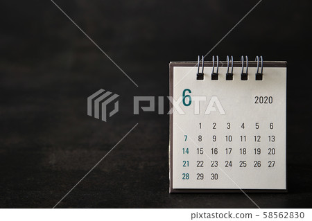 2020年6月的日曆 58562830