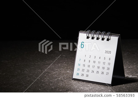 June Calendar Stock Photo