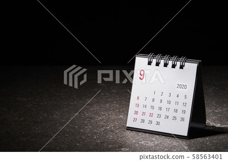 2020年9月的日曆 58563401