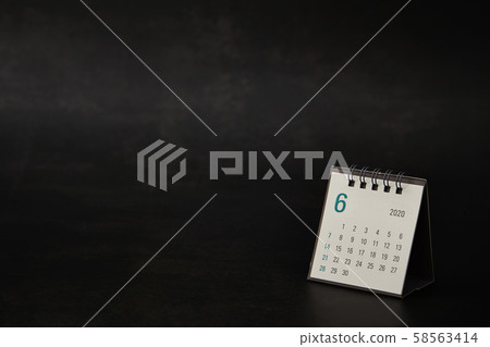 2020年6月的日曆 2020年6月的日曆 58563414
