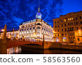 St. Petersburg by night 58563560