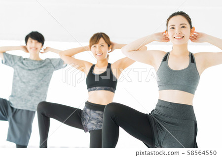 有氧運動健身健美操運動健身房舞蹈女運動 58564550
