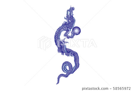 沒有攀登龍藍色背景 58565972