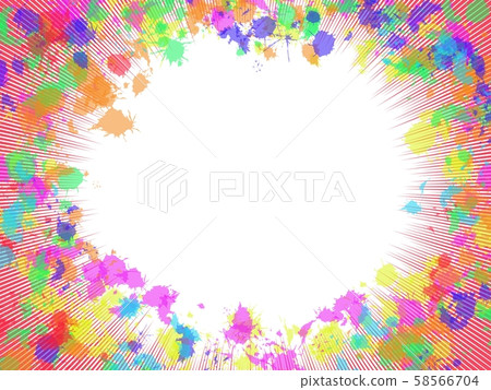 Geometric decorative design frame isolated with copy space Geometric decorative design frame isolated with copy space 58566704