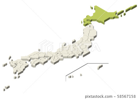 日本地圖北海道地區偏遠島嶼（Set 4） 58567158