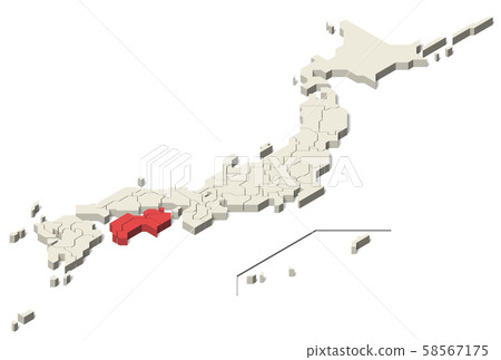Japan map Shikoku remote island (Set 4) 58567175