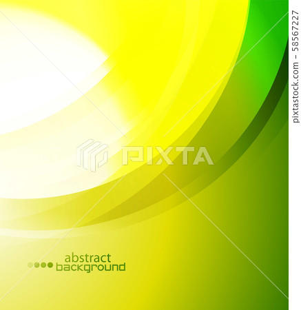Abstract wave shape illustration, modern wavy techno background. Motion dynamic flow banner. 58567227