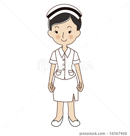 woman nurse in uniform. woman nurse in uniform. 58567408