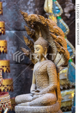Vat Phou - Wat Phu temple in southern Laos. 58567711