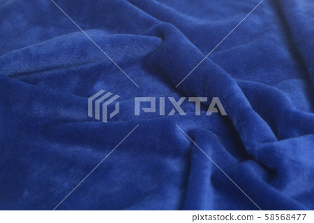 Blue velvet fabric background Blue velvet fabric background 58568477