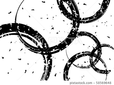 Blurry brush circle black 58569648